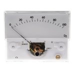 IS 11001, Analogue Panel Ammeter 100μA DC, 32.3mm x 73.7mm, ±1.5 % Moving Coil