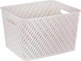 ЗПИ «Альтернатива» Корзина "Плетенка" 350x290x225мм бежевый М3489