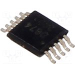 DAC6574IDGS, DAC Quad 10 bit-, 188ksps, ±1.0%FSR Serial (I2C), 10-Pin MSOP