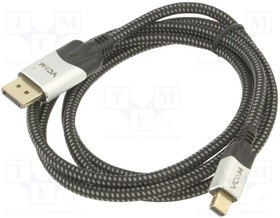 CG685-1.5, Cable; DisplayPort 1.4,HDCP 2.2; PVC; textile; 1.5m; black