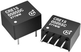 Фото 1/3 CRE1S0505SC, Isolated DC/DC Converters - Through Hole 1W 5-5V SIP SINGLE