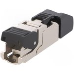 21700605, Вилка, RJ45, PIN 8, Кат 5e, экранированный, Конфиг.выводов 8p8c