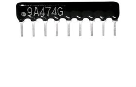 RN06PE470, Резистор SIL/SIP, 1/8Вт, 5R/6P, 470R