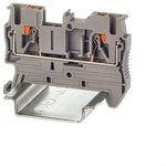 VPR-2.5-GY, Pass-through terminal, push-in terminal, 2 connection points, 2.5 sq.mm, grey