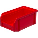 Пластиковый ящик Стелла-техник V-1-красный 171х102х75мм, 1 литр