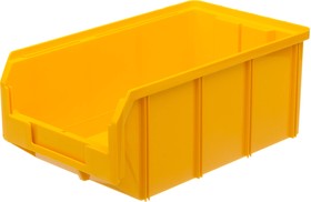 Фото 1/5 Пластиковый ящик Стелла-техник V-3-желтый 341х207x143мм, 9,4 литра