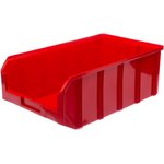 Пластиковый ящик Стелла-техник V-4-красный 502х305х186мм, 20 литров