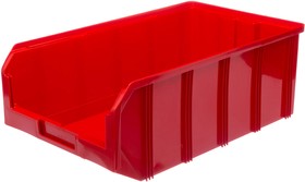 Фото 1/5 Пластиковый ящик Стелла-техник V-4-красный 502х305х186мм, 20 литров