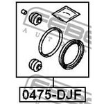 0475-DJF, 0475DJF_ремкомплект суппорта тормозного переднего!\ Mitsubishi Galant ...