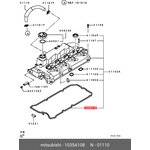 1035A108, Прокладка крышки клапанной MITSUBISHI L200 OE