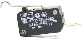 Фото 1/2 V7-1V29E9-263, Basic / Snap Action Switches SPNO 21A at 277Vac MINI BASIC SWITCH