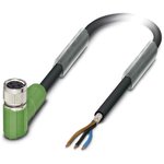 1521795, Right Angle Female 3 way M8 to Unterminated Sensor Actuator Cable, 10m