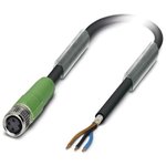 1521740, Female 3 way M8 to Sensor Actuator Cable, 10m