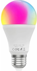 Фото 1/2 Светодиодная лампа Smart LED Bulb Wi-Fi, E27, 7 Вт, 630 Лм, холодный белый WB-TDA7-RCW-E27