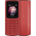 Мобильный телефон Nokia 106 (TA-1564) DS EAC красный моноблок 2Sim 1.8" 120x160 ...