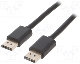 50361, Кабель; DisplayPort 1.2; вилка DisplayPort,с обеих сторон; 1,8м