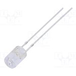 OSW5DK5GA1B-12V, LED; 5mm; white cold; 1120?1560mcd; 100°; Front: flat; 12?15V; 225mW