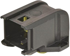 Фото 1/3 09100000800, Heavy Duty Power Connectors HAN 1A BULKHEAD HOUSING ANGLED