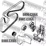 Ролик натяжной MITSUBISHI LANCER CY 2007- 0487-CX6A