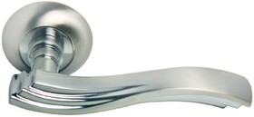 Дверная ручка "Мираж" MH-14 SN/CP, цвет - белый никель/ хром 9008947