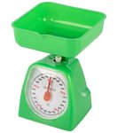 Механические кухонные весы EN-406МК зелёные 0-5 кг квадратные 102044