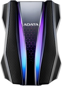 Фото 1/10 Жесткий диск внешний ADATA HD770G AHD770G-1TU32G1-CBK 1TB 2.5" USB 3.2 Gen 1, RGB, Military-grade shock-resistance, Protect Water and D