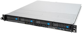Фото 1/10 Серверная платформа ASUS RS300-E11-RS4 Rack 1U,1xSocket LGA 1200,4xUDIMM(3200/ 2933/2666),4xLFF SATA/SAS(upto2xNVMe), 2x1GbE,2x450W,ASMB10-i