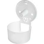 Диспенсер для туалетной бумаги рул мини белый прозр R-1310TW