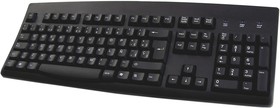 Фото 1/2 KYBAC260UP-BKSP, Wired PS/2, USB Keyboard, QWERTY (Spain), Black