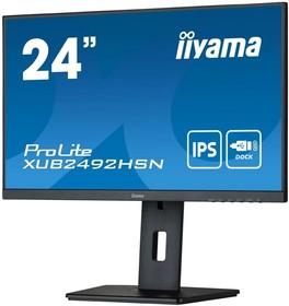 Фото 1/10 LCD IIYAMA 23.8" XUB2492HSN-B5 {IPS 1920x1080 75Hz 75Hz 250cd HDMI DisplayProt USB M/M}