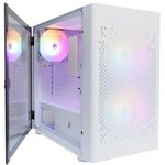 1STPLAYER DK D3-B White / mATX / 1x120mm & 2x140mm LED fans inc ...