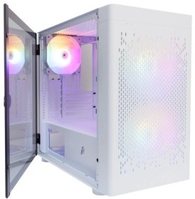 Фото 1/9 1STPLAYER DK D3-B White / mATX / 1x120mm & 2x140mm LED fans inc. / D3-B-WH-2F1P-W-1F1-W