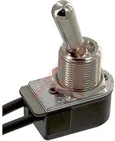 Фото 1/2 111-16-73, Toggle Switch, Panel Mount, On-Off, SPST, Lead Wire Terminal, 250V ac