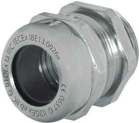 SKINTOP MS-M 63X1.5 ATEX, Cable Gland, 34 ... 45mm, M63, Nickel-Plated Brass, Brass, ATEX