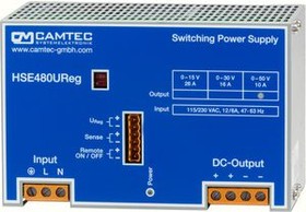 HSEUIREG04801.50T, Bench Top Power Supply Programmable 50V 15A 480W Analogue
