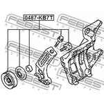 Ролик натяжителя MITSUBISHI L200,L200 SPORTERO KA4T 2005.05- [GE] (комплект) \ ...