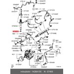 Прокладка топливной форсунки MITSUBISHI 1428A155