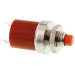 MSP 103 C, Miniature Push Button Switch, Momentary, Panel Mount, 10.5mm Cutout, SPDT, 250V ac