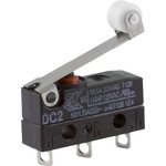 DC2C-A1RC, Micro Switch DC, 10A, 1CO, 3.4N, Roller Lever