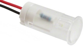 QS123XXW220, LED Indicator, Wires, Fixed, White, AC, 220V