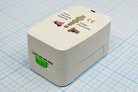 Фото 1/3 Адаптер питания, вилка AC100~240В - розетка DC USB-5.1В2.1А