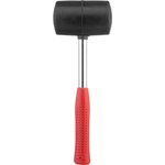 Киянка резиновая 680г. 75мм, черная резина, металлич. ручка HT-0232