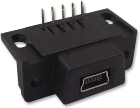 Фото 1/3 DB9-USB-F, Модуль для замены розетки DB9 для соединения по RS232 разъемом mini-B USB