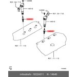 Свеча зажигания MITSUBISHI 1822A011 6B31