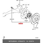 3785A073, OEMIT-3785A073_к-кт подшипника ступицы! ступица в сб.\ Mitsubishi ASX ...