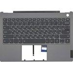 Клавиатура (топ-панель) для ноутбука Lenovo ThinkBook 13s-IWL черная с серым ...