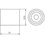 GT60350, Ролик обводной ремня ГРМ