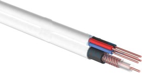 KKSV (01-4021) [bay-2 M.], Video surveillance cable (coaxial + 4x0.5mm) white [bay-2 M.]