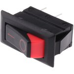 C1300XRAAC, SPST, On-Off Rocker Switch Panel Mount