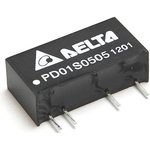 PD01D0509A, Isolated DC/DC Converters - Through Hole DC/DC Converter, +/-9Vout, 1W